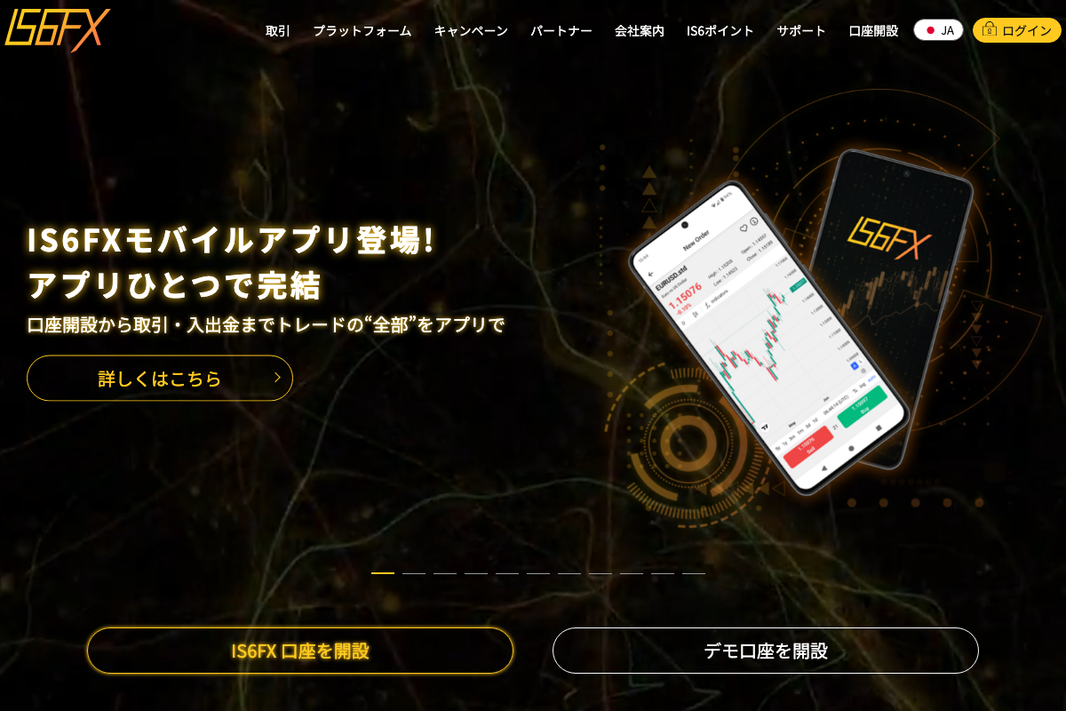 海外FX入金ボーナスランキング6位・IS6FXの公式サイト