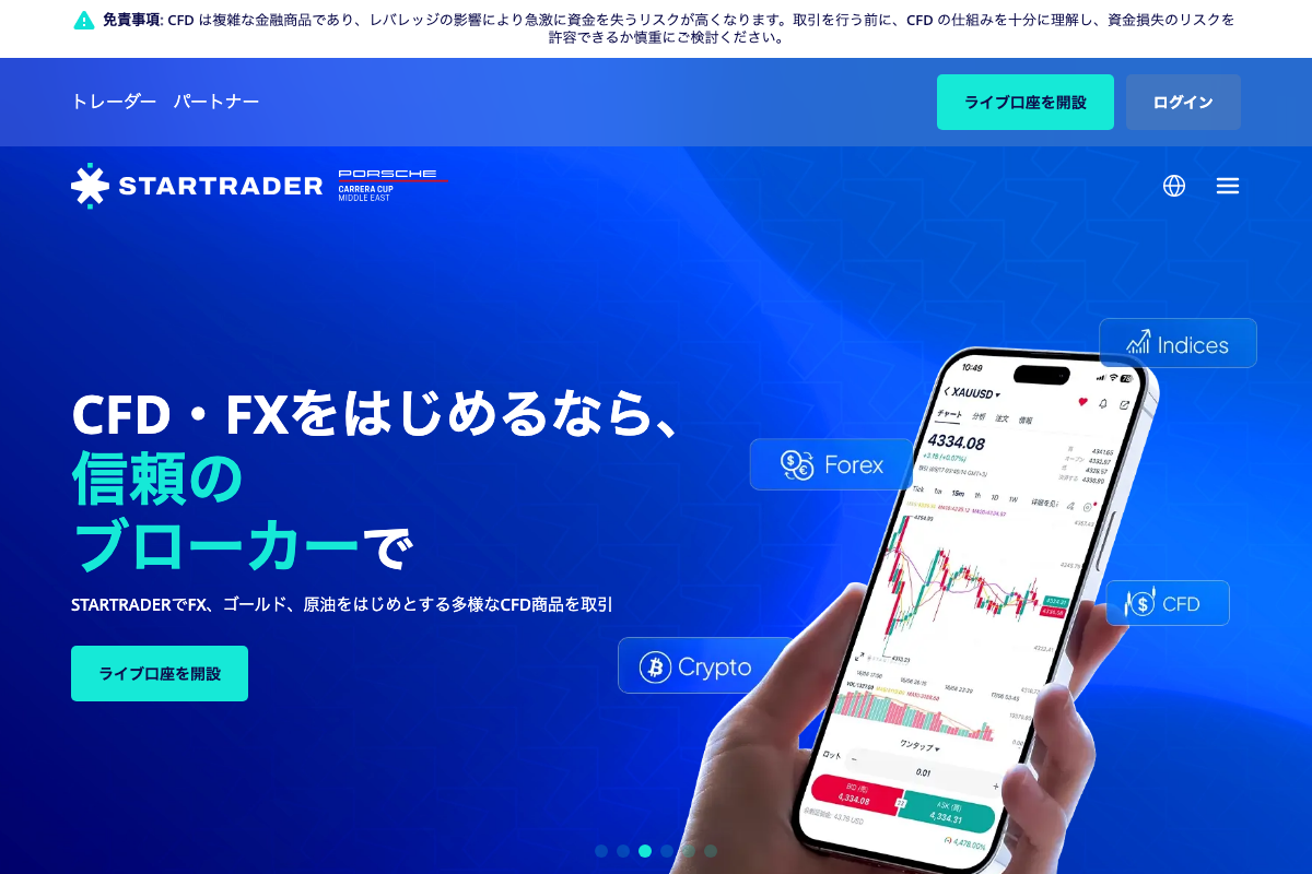 海外FX入金ボーナスランキング10位・StarTraderの公式サイト